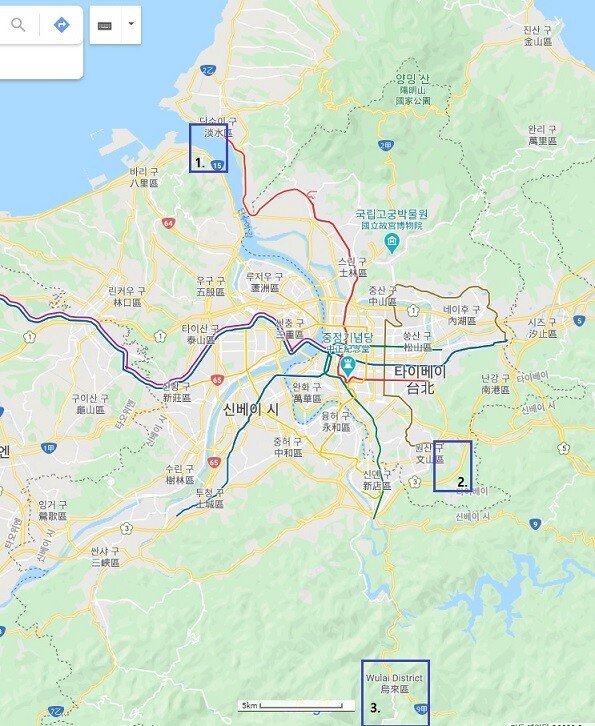 타이베이인근지도.jpg [스압-인기없는 여행기] 타이베이 인근여행