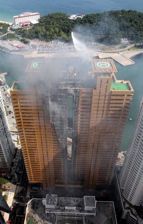 화재.jpg 12년전 일어났었던 부산 초고층 오피스텔 화재