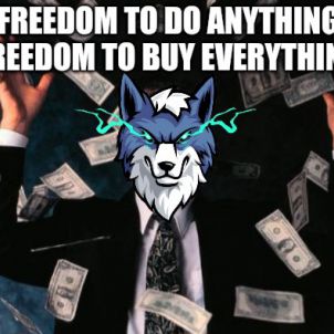 You can buy everything with WOLFCOIN