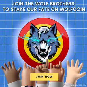 Enthusiastic hands, Wolfcoin