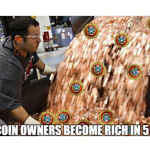 WOLFCOIN OWNERS BECOME RICH IN 5 YEARS.