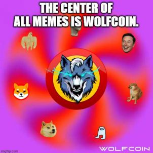 The center of all memes is wolfcoin!