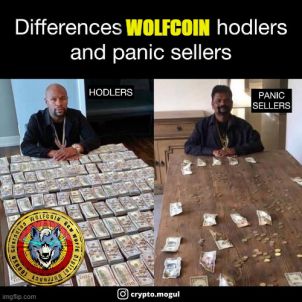 WOLFCOIN HODLERS  VS WOLFCOIN PANIC SELLERS