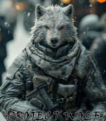 Wolf-force in Winter. PROJECT WOLF. WOLFCOIN