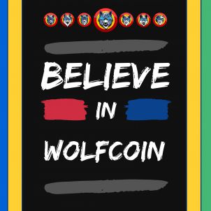 Very nice text poster, Wolfcoin