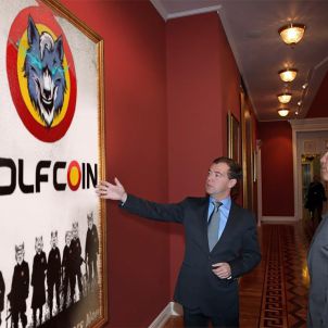 Medvedev and Schwarzenegger are watching WOLFCOIN and Wolf Brothers