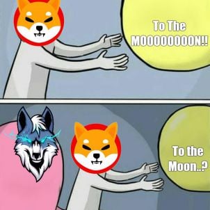 SHIB TO THE MOON!! WOLFCOIN