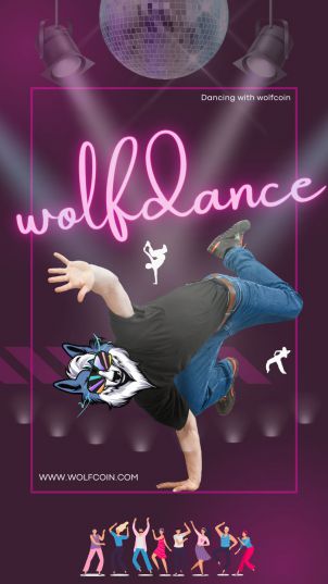 Dancing with WOLFCOIN