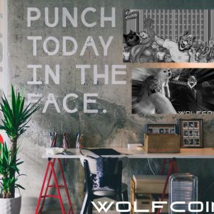 PUNCH TODAY IN THE SHIBA FACE : WOLFCOIN