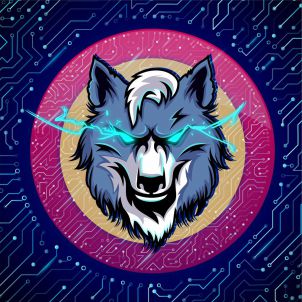 Wolfcoin Background 1000X1000 blockchain