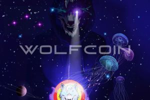 WOLFCOIN emits light from everywhere. T...