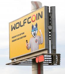 울프코인 외부홍보물 Wolfcoin external publicity material
