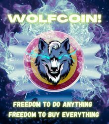 Wolfcoin image promotion white fire