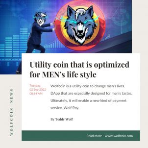 Wolfcoin: Utility coin that is optimized for MEN’s life style