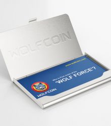 울프코인 명함 WOLFCOIN CARD & CASE