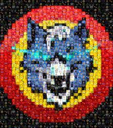 mosaic picture.WOLFCOIN