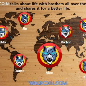 WOLFCOIN talks about life with brothers all over the world and shares it for a better life.