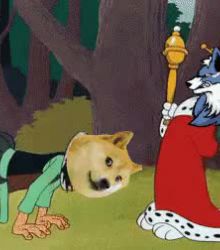 WOLFCOIN KING SAY, " Whaaaat a RUDE Shiba and Doge ! "
