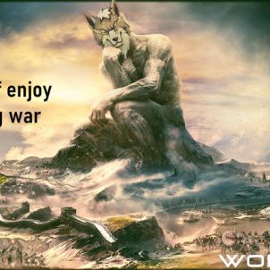 The wolf enjoy the dog war : WOLFCOIN