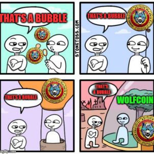 THAT'S A BUBBLE - WOLFCOIN
