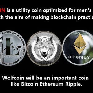 WOLFCOIN will be an important coin like bitcoin, ethereum, ripple.