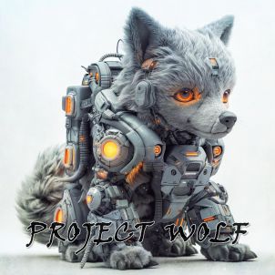Cute Mechanical Wolf Pet. WOLFCOIN. PROJECT WOLF