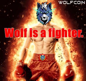 Wolf is a fighter !!  "WOLFCOIN"