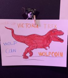 Victoria the T.REX with Wolfcoin!!
