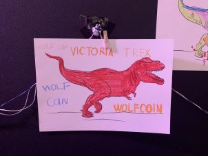 Victoria the T.REX with Wolfcoin!!