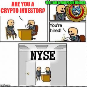 YOU'RE HIRED! - WOLFCOIN