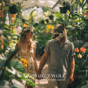 PROJECT WOLF!! Wolf's Date in Garden!