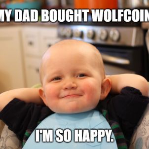 MY DAD BOUGHT  WOLFCOIN.