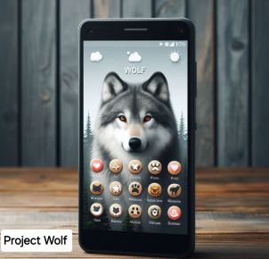 Project Wolf 바탕화면과 모든 앱들 울프로 도배^^