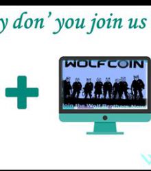 WOLFCOIN : Why don’ you join us now?