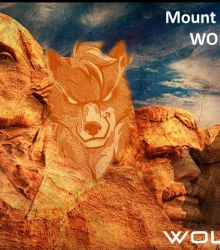 Mount Rushmore WOLF Face : WOLFCOIN