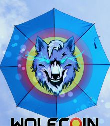 Umbrella for men who are tired of the rain and wind of the world!! WOLFCOIN!!