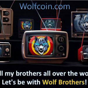 Let's be with Wolf Brothers! "WOLFCOIN"