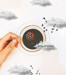 Have a cup of WOLFCOIN.