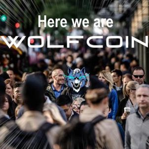 HERE WE ARE. You can easily recognize us. WOLFCOIN.