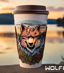 Wolfcoin Sunset & Lake Coffee Edition