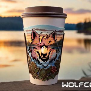 Wolfcoin Sunset & Lake Coffee Edition
