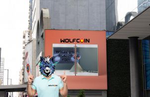WOLFCOIN outdoor advertising