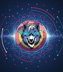 Wolfcoin high quality logo image series 2