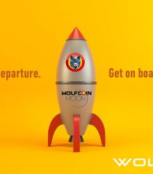Just before departure. Get on board quickly NOW. WOLFCOIN