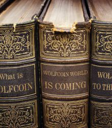WOLFCOIN HISTORY BOOKS IN A LIBRARY