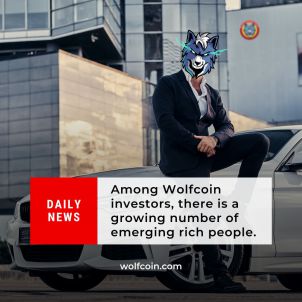Among WOLFCOIN investors, there is a growing number of emerging rich people.