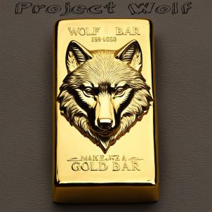 WOLFCOIN MEME Wolf gold bar~