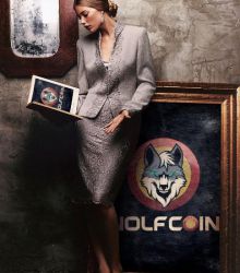 SHE IS FALLING IN THE WOLFCOIN