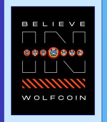 High quality text poster, Wolfcoin 3