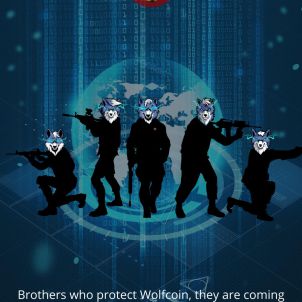 Men protecting Wolfcoin are coming